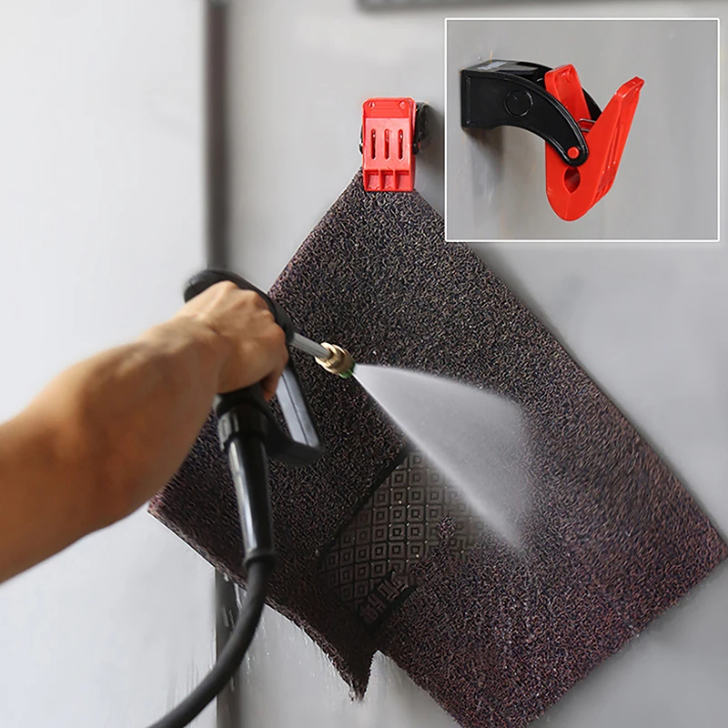 Car Cleaning Floor Mat Cleaning Hooks Carpet Wash Clamp 1Pc For Car Mat Cleaning Clamp