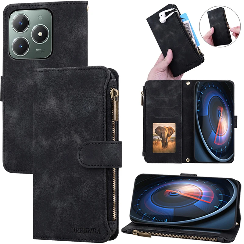 Flip Leather Wallet Cover for Realme Note - Premium Case and s Etui