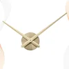 DIY Large Cross-stitch Clock Hands Needles Wall Clocks 3D Home Decor Quartz Clock Mechanism Accessories (Golden, without Bat 1