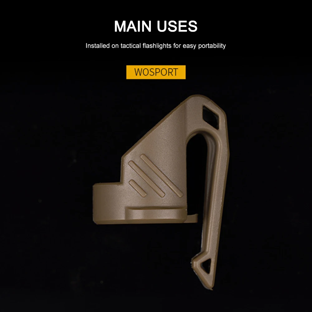 Tactical Flashlight Holder Multifunction Portable Flashlight Clip Nylon Lamp Fixing Brackets Equipment Accessories tactical flashlight rail