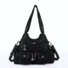 Angelkiss Women Handbags Satchel Top-handle Handbag PU Shoulder Bag Roomy Pocket  Pack Multi-pockets Shoulder Purse Bags AK7557 1