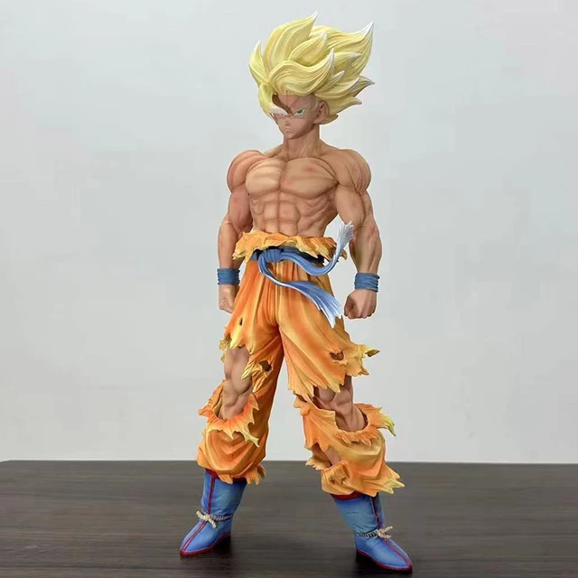 Dragon Ball Z Filho Goku Figura, GK Super Saiyan Filho Goku Action Figure,  PVC Vegeta Coleção Estátua, modelo de brinquedos, 43cm