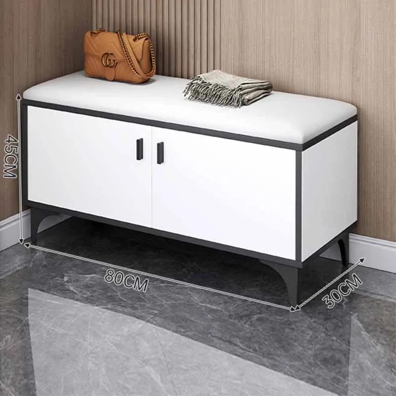 

Modern Shoes Organizers Storage Bench Seat Space Saving Stand Shoe Shelves Mobile Display Armoires De Salon Home Furnitures