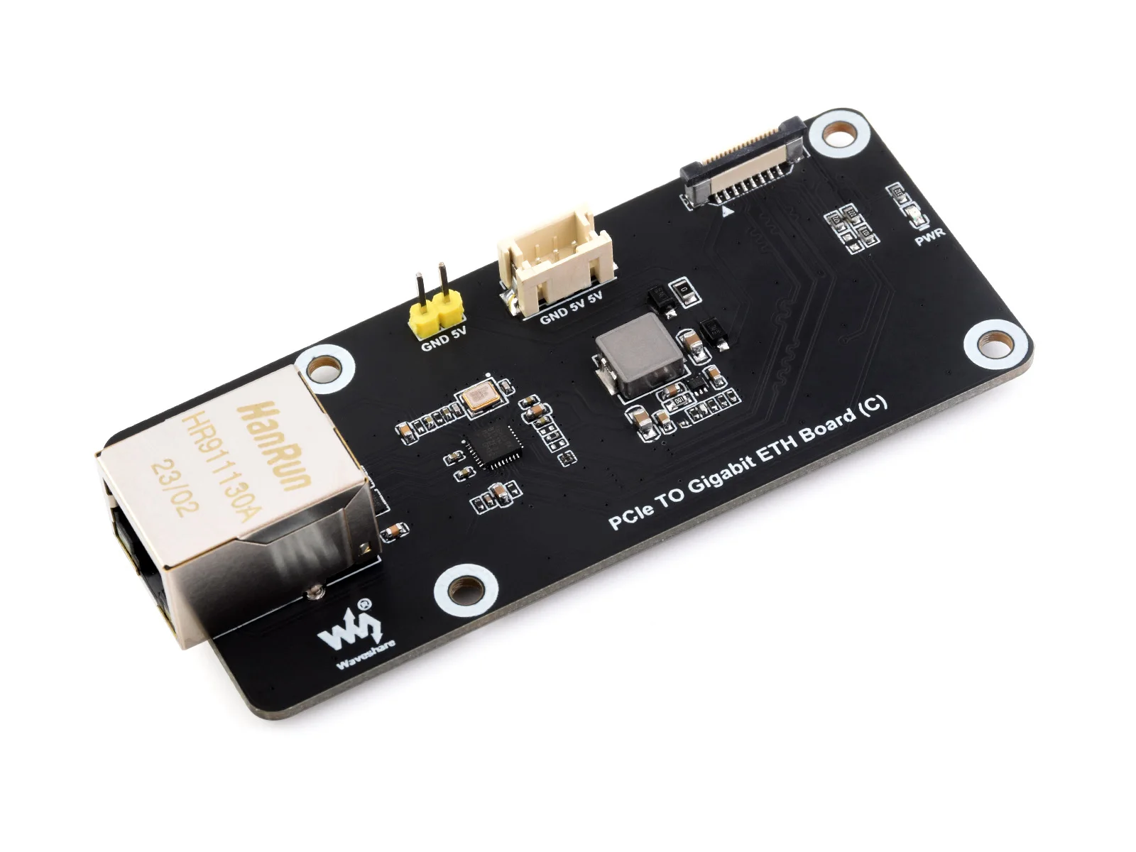 Scheda Pcie A Gigabit Eth (C) Per Raspberry Pi 5, Supporta Il Sistema Operativo Raspberry Pi, Senza Driver, Plug And Play, Adattatore Raspberry Pi 5 P