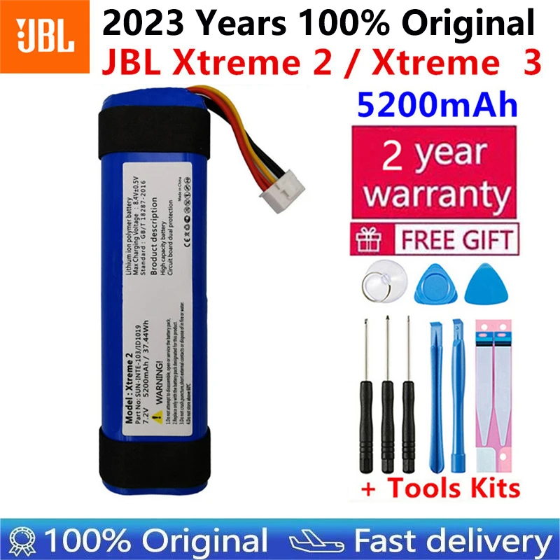 

100% Original New 5200mah 37.44Wh battery for JBL xtreme2 2nd Player xtreme3 Xtreme 2 3 Batteries tracking number with tools