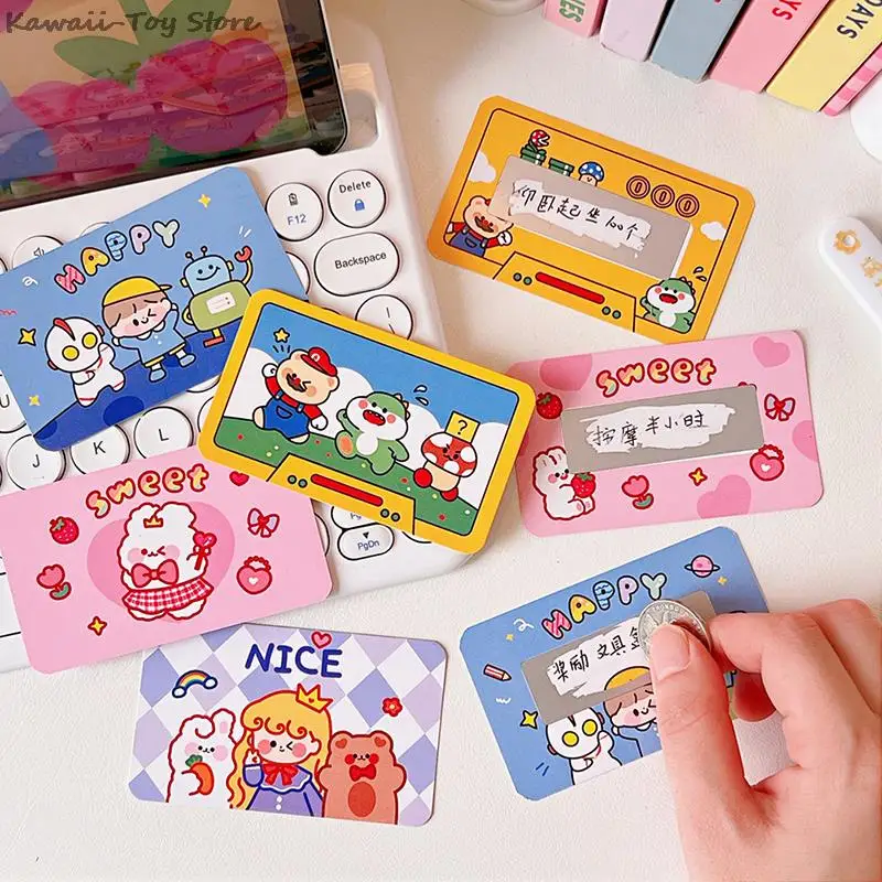 Lucky Scratch Off Stickers Creative Homemade Scratch Card Coating