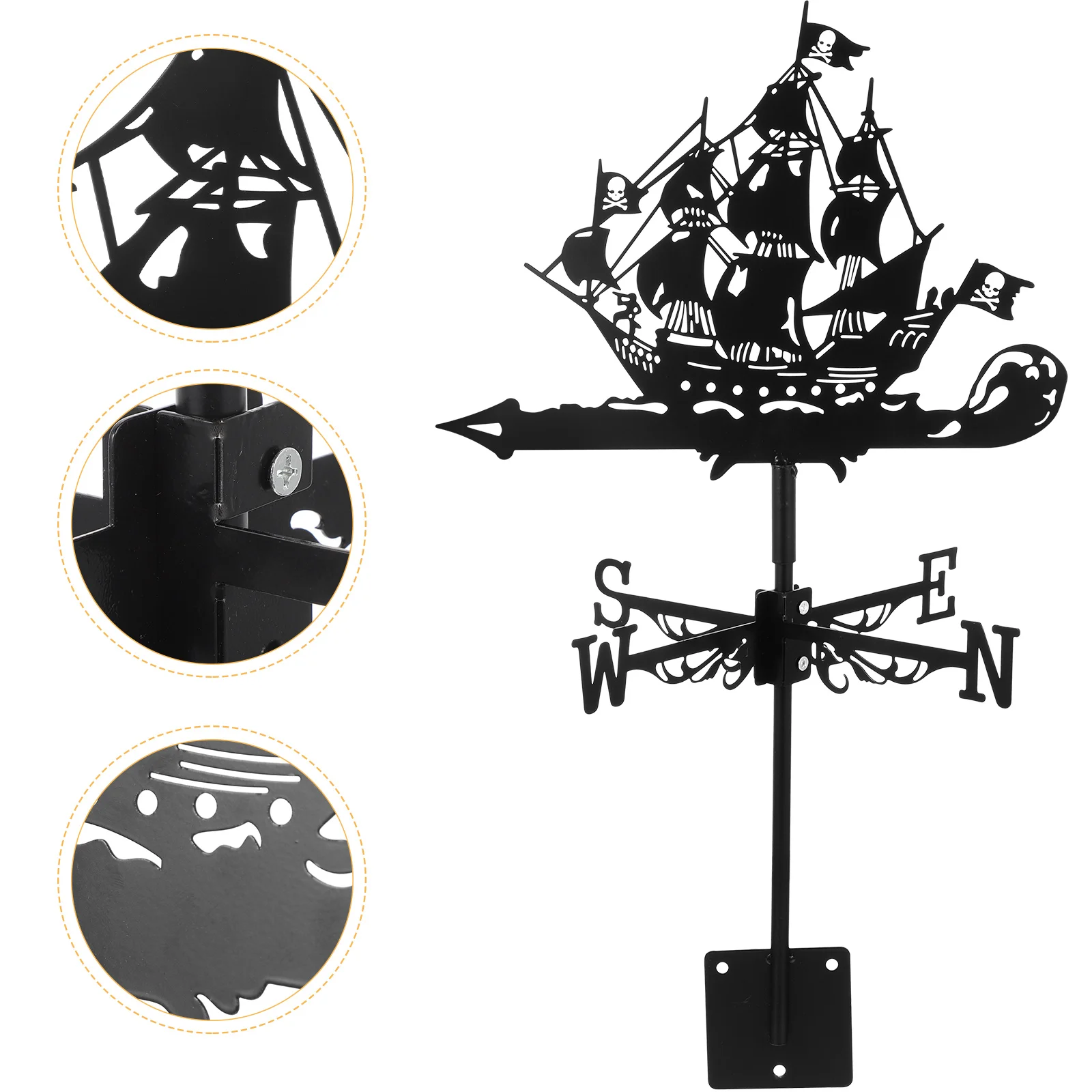 

Outdoor Windmill Direction Indicators Vane Decorate Iron Weathervane Decoration