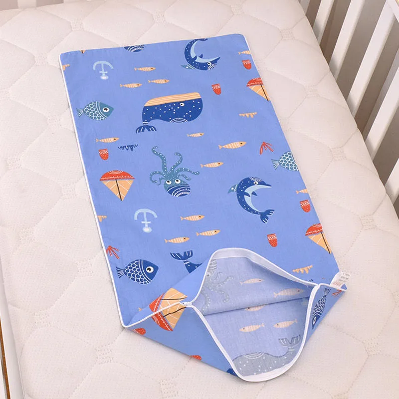 Cotton Children's Bed Pillow Dust Cover Four Seasons Baby Pillowcase 62x32CM Cartoon Side Zipper Boys Girls Pillowcase