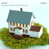 1pc 1:150 N Scale Model Dwelling House American Style Courtyard Model Scale Kit Building Material Diorama Train Railway Layout 3