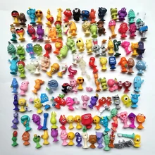 오리지널 미니 TPR 소프트 Stikeez Ventouuse 피규어, 과일 야채 음식 동물 물고기 뚜껑, 행복한 가정 장난감 선물, 6 개