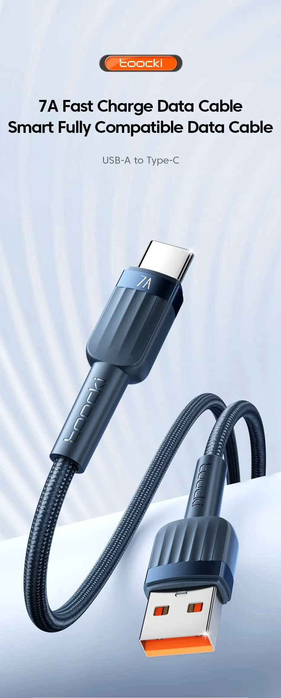 Sb4f7993bf02f4cee975d836178be1898e 7A Type C Fast Charging Cable For Realme Huawei P30 USB C Charger Cable Mobile Phone Data Cord For Samsung Oneplus PocoF3 Mallzona