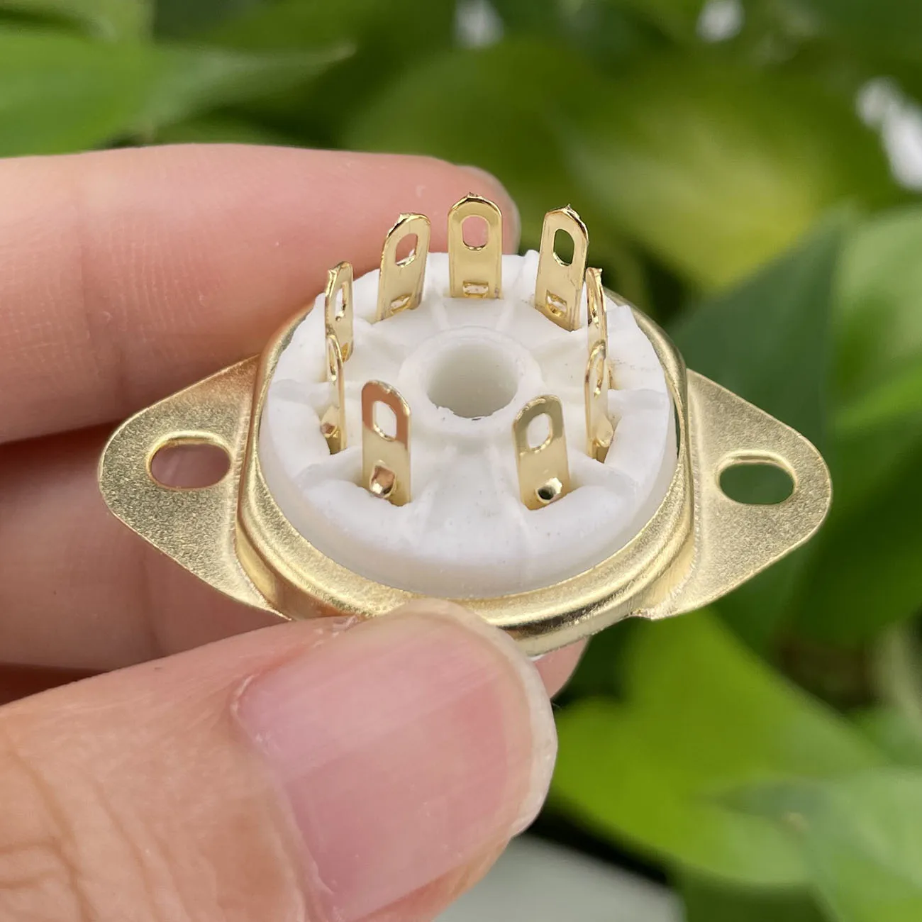 10PCS 9pin B9A Ceramic Tube Socket GZC9-D For 5670 12AU7 ECC83 6DJ8 6CG7 6922 EL84 7199 EF86 ECC82 Hifi Audio Tube AMP