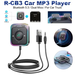 JOYROOM R-CB3 Car MP3 Player Car Stereos Receiver Dual Mics AUX Bluetooth 5.3 For Car Audio For Truck Automotive Accessories