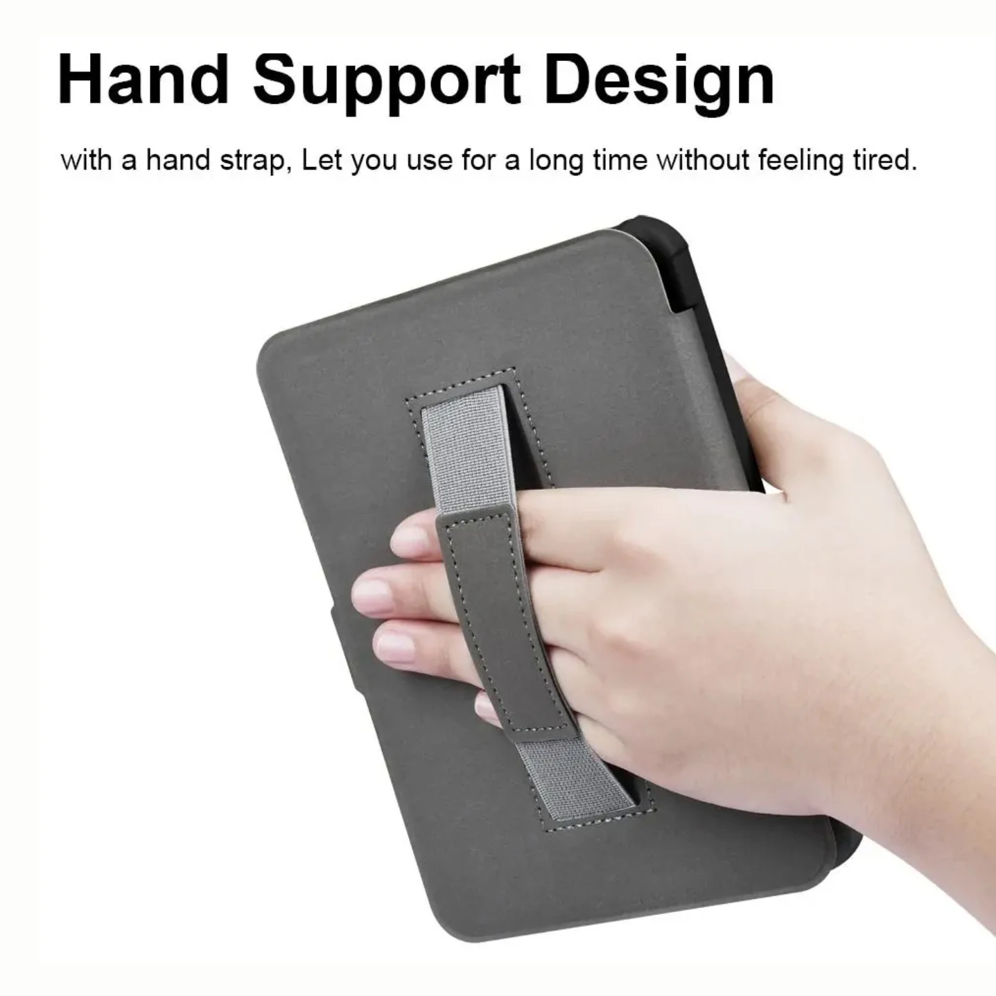 Ereader Case with Hand Belt Holder Strap for Kobo Clara Colour BW 2E 6 inch Sleep Wake Ebook Cover N367 N365 N506 Capa Funda Hoesje ereader case