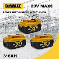 New 100% Original 6Ah 20V Original Dewalt Power Tool Battery DCB206 DCB206 20V Battery DCB205 DCB200 - Image 2