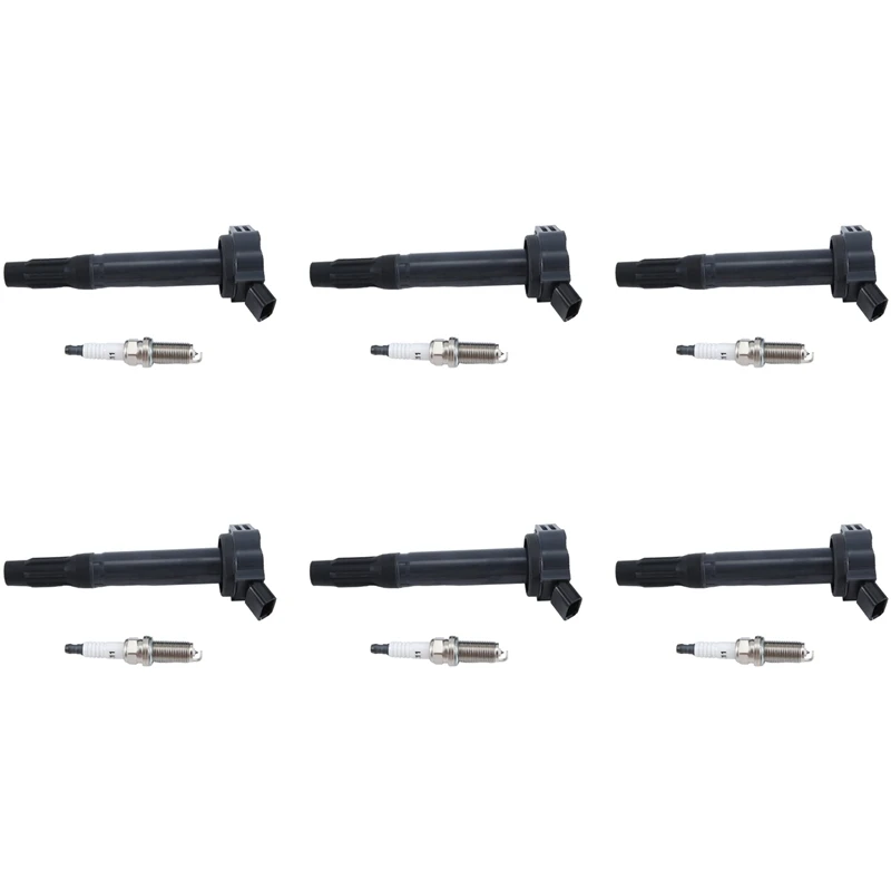 

UF487 Set Of 6 Ignition Coils & Spark Plugs For Toyota 4Runner 3.5L V6 Lexus GX460 Highlander L4 2.7L Spare Parts LF6RAIX-11