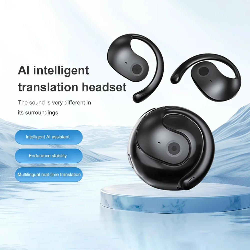 144 Languages Wireless BT AI Translation Earbuds Waterproof Earphone Real-time Translation Earphones for Travel and Business