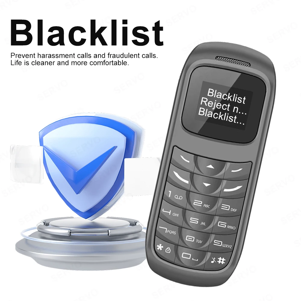 SERVO BM70 Mini Back-up Mobile Phone Dual SIM Standby Magic Voice Call Recording Blacklist Alarm Clock 2G Super Small Cellphones