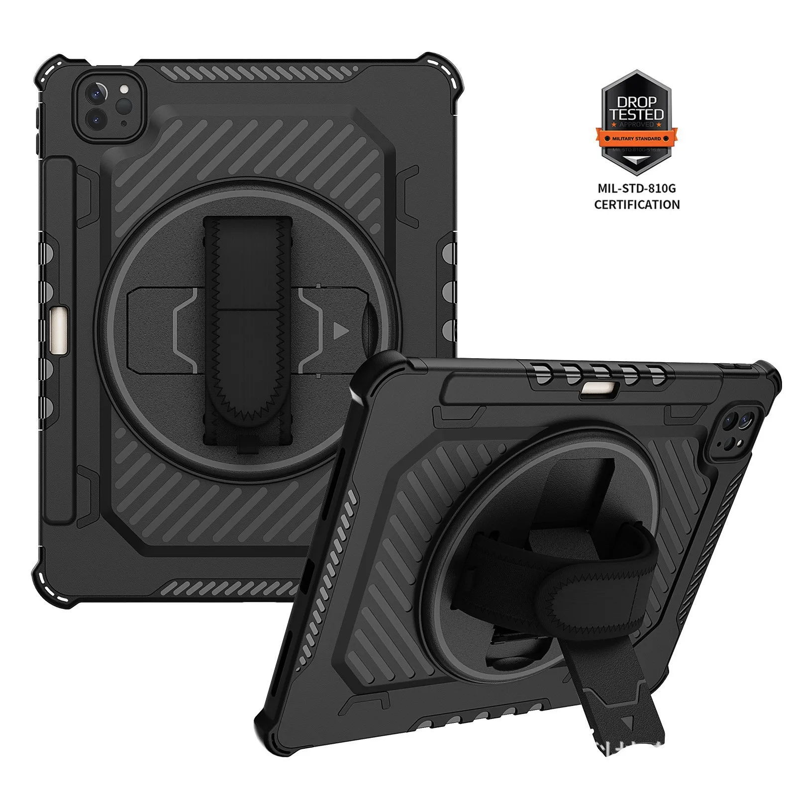Ultimate 360° Kickstand Tablet Case with Hand Strap & Pencil Holder