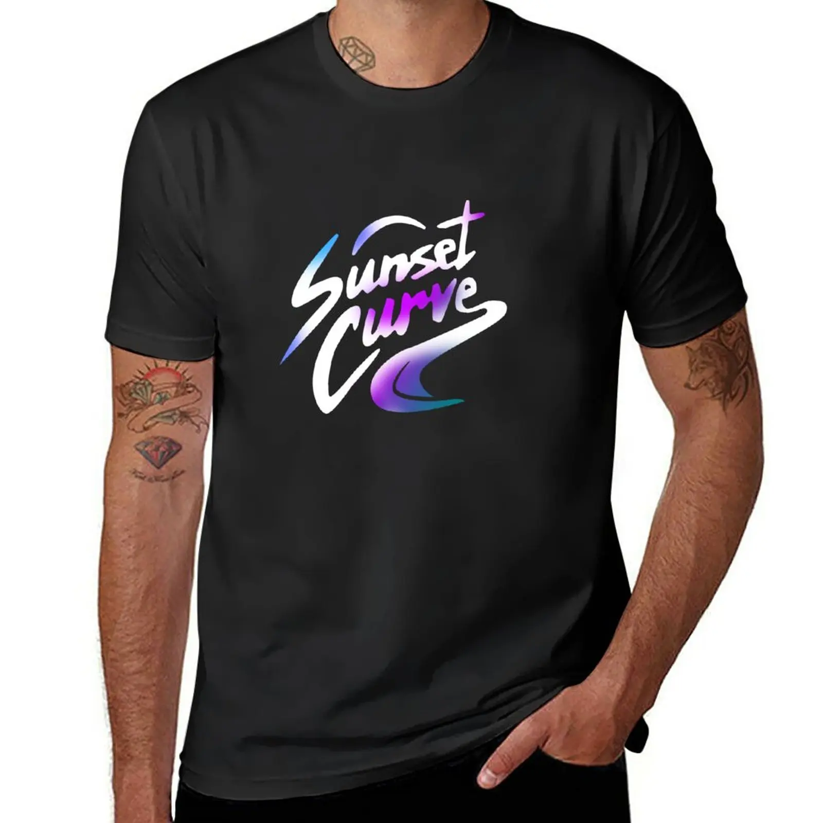 

New julie and the phantoms- sunset curve logo T-Shirt T-shirt for a boy new edition t shirt fitted t shirts for men