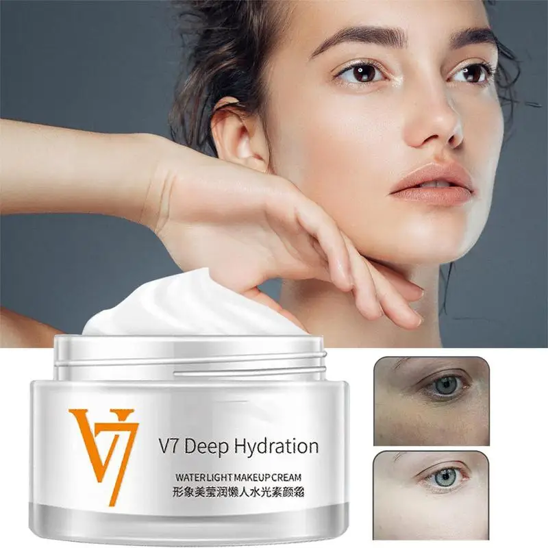 

50g V7 Toning Light Face Cream Moisturizing Whitening Brightening Essence Face Care Anti Wrinkle Day Cream Anti-aging