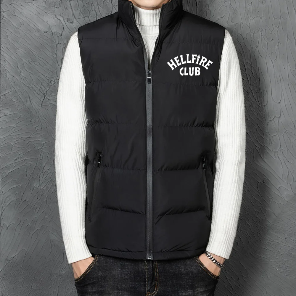 Sleeveless Garments Men Vest Thermal Jacket Sleeveless Vests Stand up