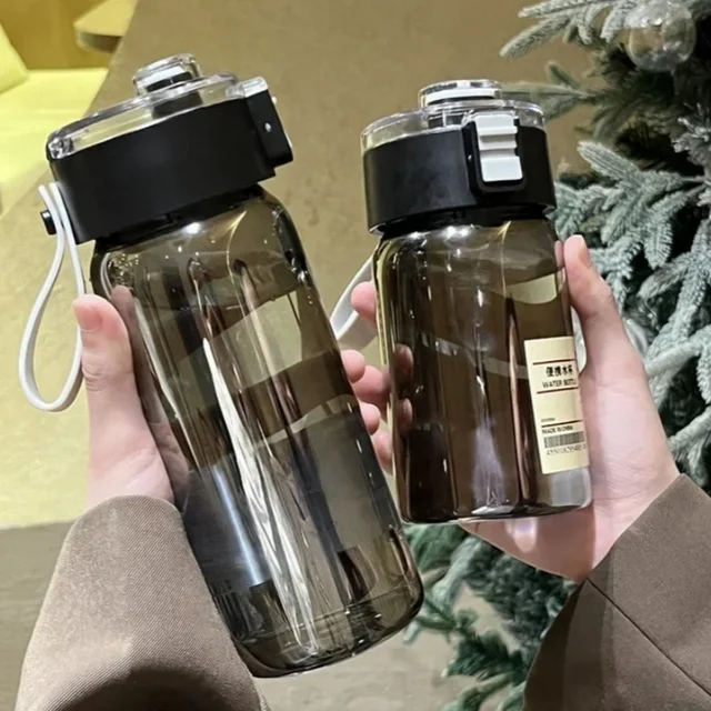 Water Bottle Plastic Portable Water Cup with Tea Compartment Outdoor Student Sports Cups BPA Free Water Bottle 2