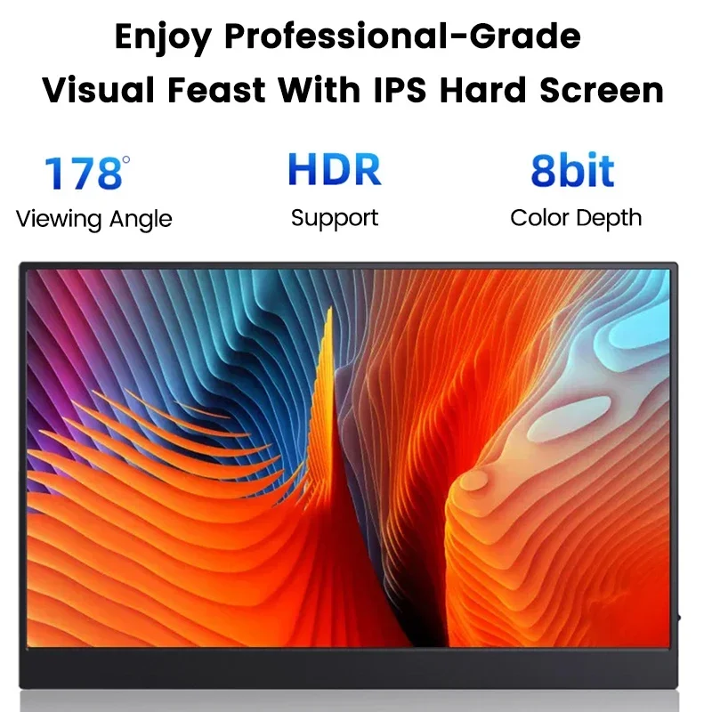 15.6 ġ FHD ޴ , PC Ʈ Xbox Switch PS4/5 ޴, 1920x1080P HDR 100% sRGB 300Nit IPS A + ȭ  ÷