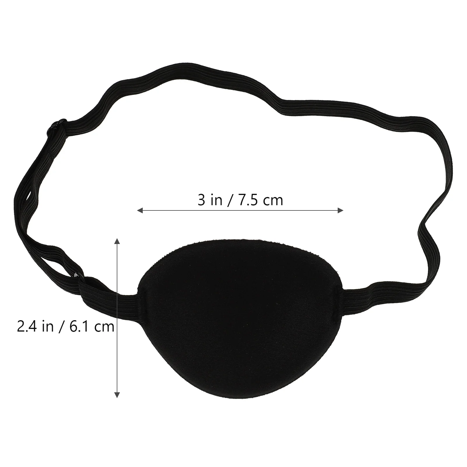 1Pc Pirate Eye Patch EVA Black Eye Mask Single Eye Cover Pirate Eye Cover For Lazy Eye Kids Party Favor Role Playing 2