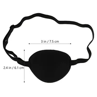 1Pc Pirate Eye Patch EVA Black Eye Mask Single Eye Cover Pirate Eye Cover For Lazy Eye Kids Party Favor Role Playing 2