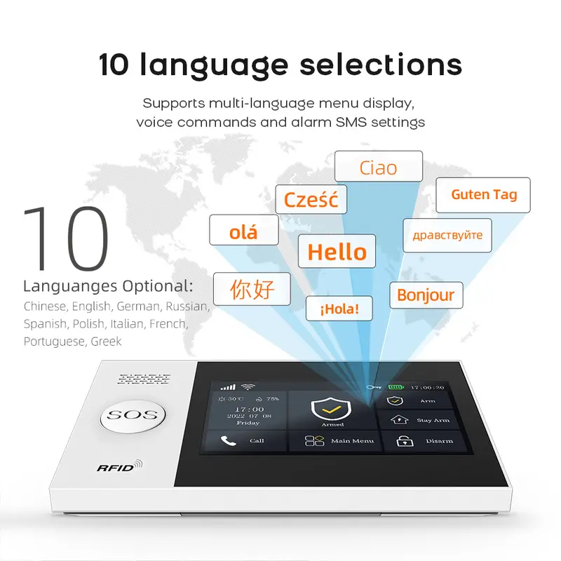 PG-107 Tuya Wireless Home WIFI GSM GPRS Burglar Home Security With Motion Detector Sensor Burglar Alarm System APP Control - Image 6