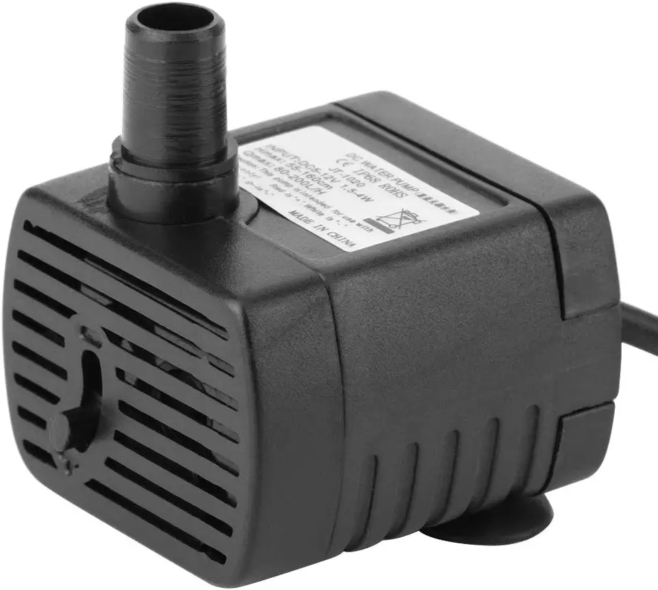 Fdit Water Pumps, Miniature Brushless DC for Aquarium Fountains Hydroponic