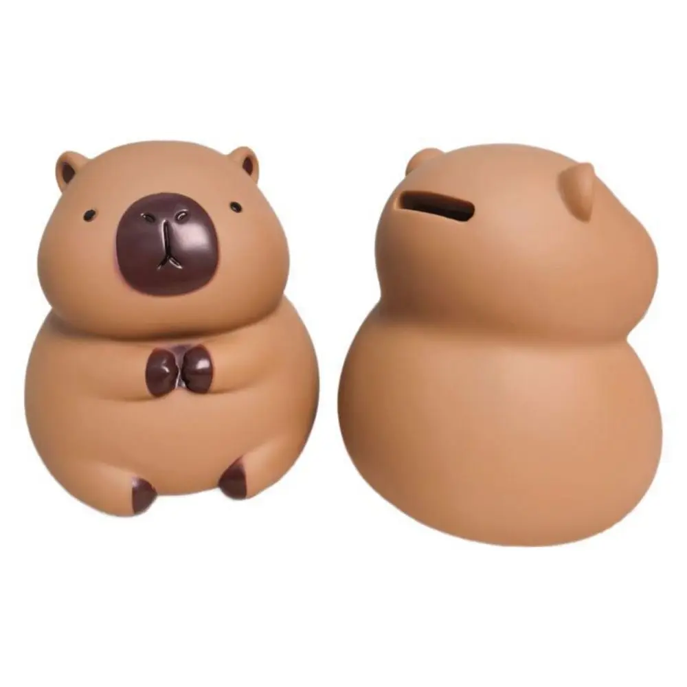 Cute Cartoon Capybara Piggy Bank Household Vinyl Money Banks Fashion Kids Capybara Coin Can Bedroom Home Decoration