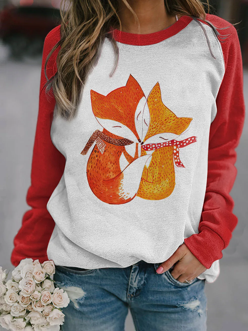 

Autumn Hoodies New 3D Animal Print Sweatshirts Urban Casual Round Neck Pullover Raglan Sweater Winter Clothes Women Hoodie
