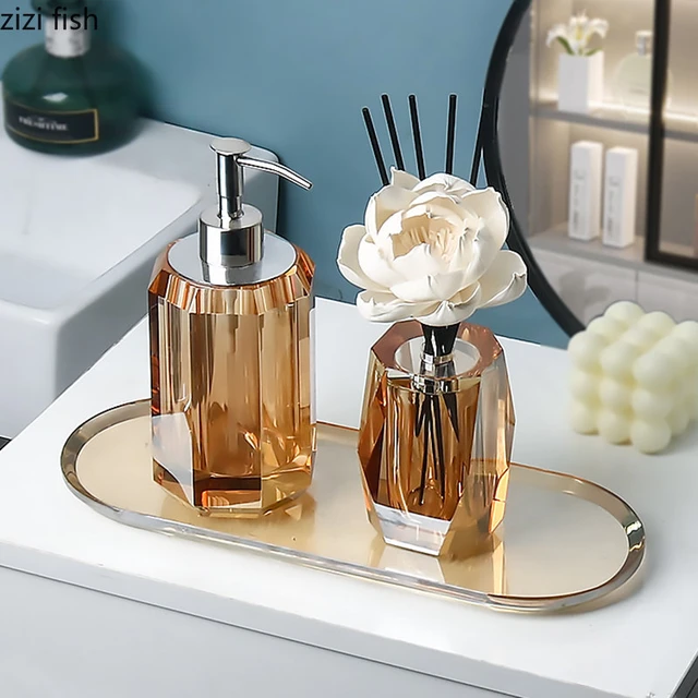 Bathroom Accessories Set Tray  Luxury Bathroom Accessories Sets - Bathroom  Wash Kit - Aliexpress