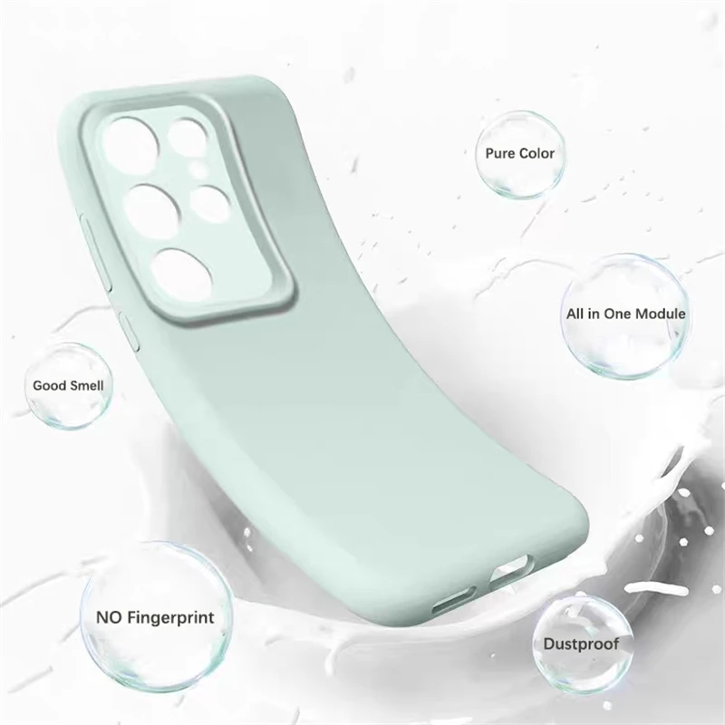Luxury Magnetic Liquid Silicone Case - Soft Skin Fluffy Protective Cover