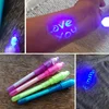 4pcs/lot Luminous Light Pen Magic Purple 2 In 1 UV Black Light Combo Drawing Invisible Ink Pen Learning Education Toys For Child 3