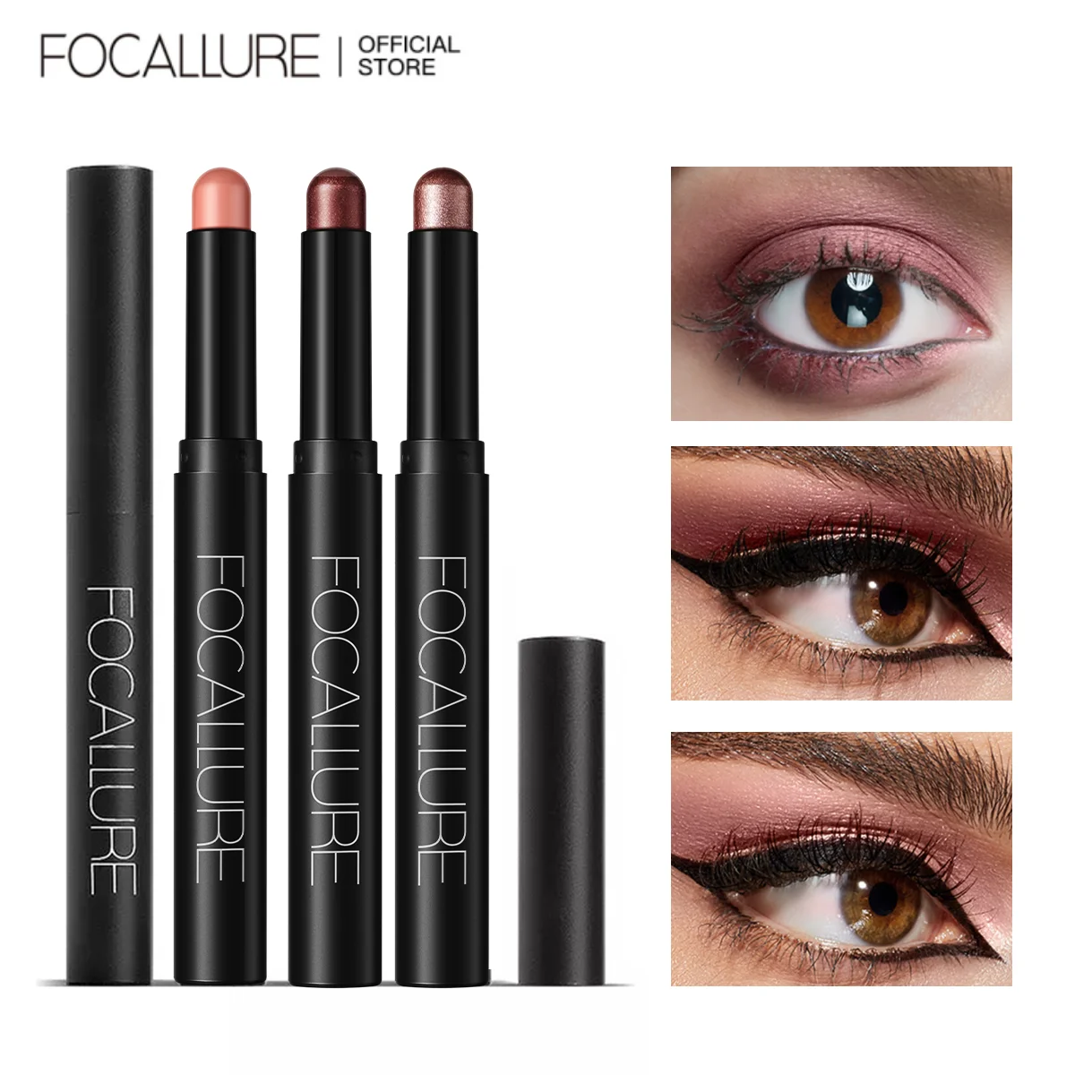 FOCALLURE 24 Color Eyeshadow Pencil Long Lasting Waterproof and Not