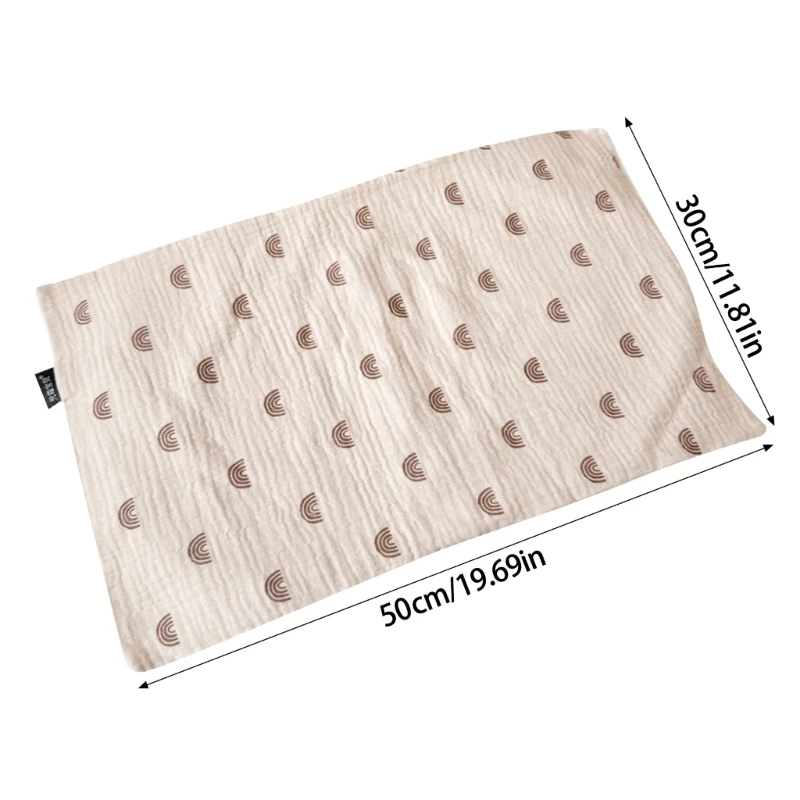 Cotton Pillow Covers Replacement Breathable Pillow Cover Washable Slip Rectangle Cushion Sweat Absorption