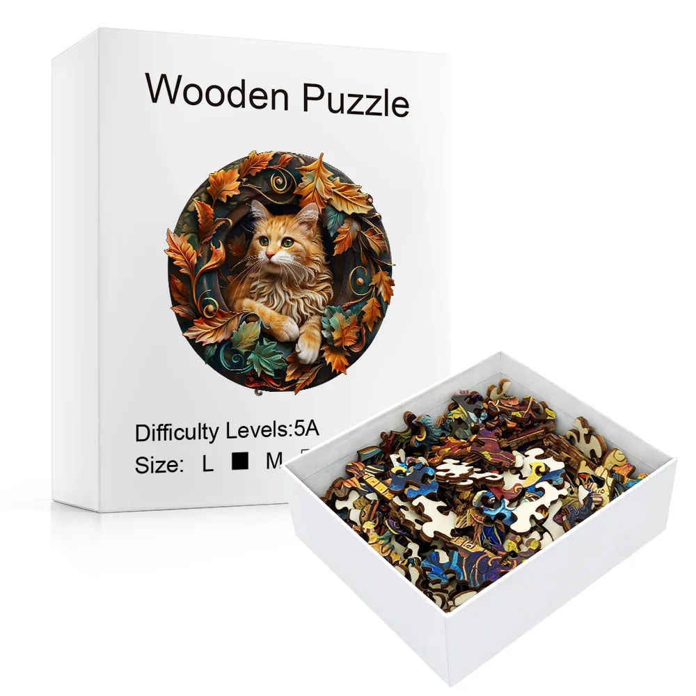 Wooden jigsaw puzzles jigsaw puzzles wooden puzzle toys educational puzzles a unique adult stress relief gift irregular animal shaped wooden puzzle decorative art painting tabletop game magic puzzle