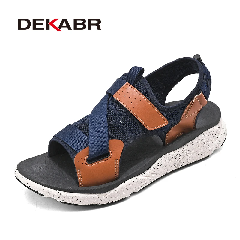 

DEKABR Men Shoes Outdoor Comfortable Men Sandals Summer Lightweight Flip Flops Beach Shoes for Men Slipper Sandals
