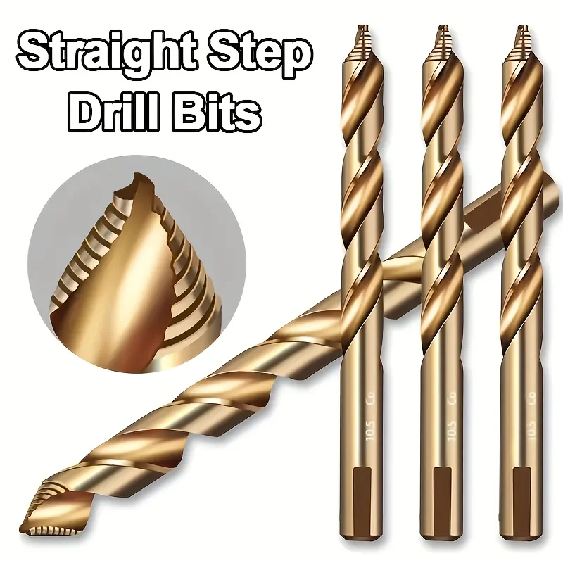 12-Piece M35 Cobalt Step Drill Bit Set – 1–6mm Self-Centering Split Point HSS Drills for Stainless Steel, Hardened Metal, Wood & Plastic 4