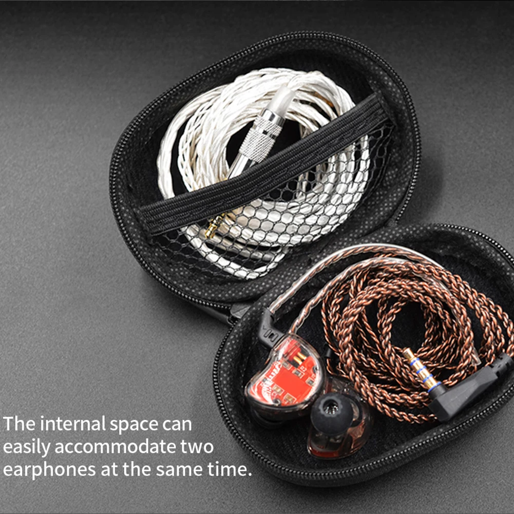 1-10PCS KZ Earphone Accessories Wired Headphones Case Bag EVA Zipper Storage Box for BA10 AS10 ES4 KZ CAA for Xiaomi Universal