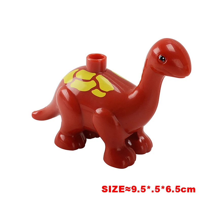 thumbnail image 1 of Grandes accesorios de bloques de construcción, muñecos de zoológico, canguro, rinoceronte, cebra, dinosaurio, serie de animales, juguetes Duplo ensamblados para bricolaje para regalo de niños, 1 of 5