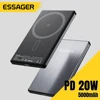 Essager Thin Wireless Power Bank 50000MAh Wireless Magnetic Power Bank Magsafe Fast Charging For IPhone 15 14 13 Xiaomi Samsung