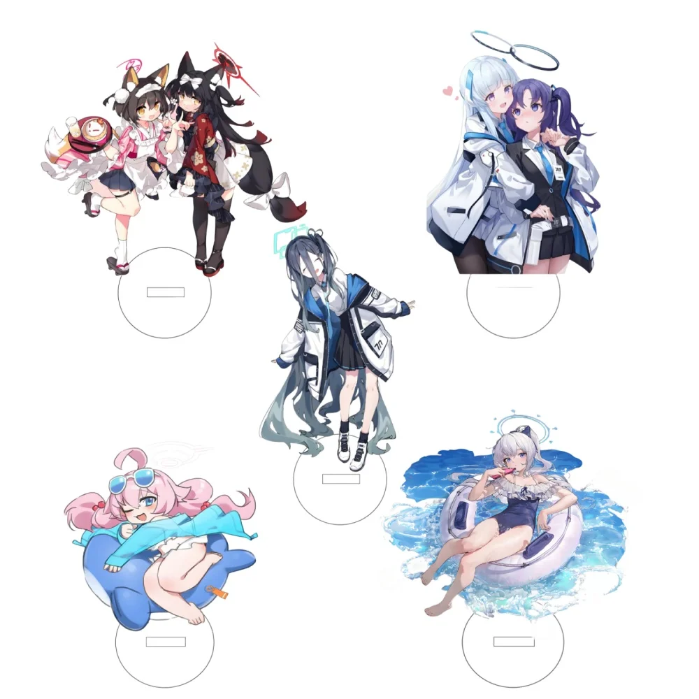Heißes Spiel blau Archiv Figuren Misono Mika Acryl steht Takanashi Hoshino Shirasu Azusa Charakter Desktop Steh platte