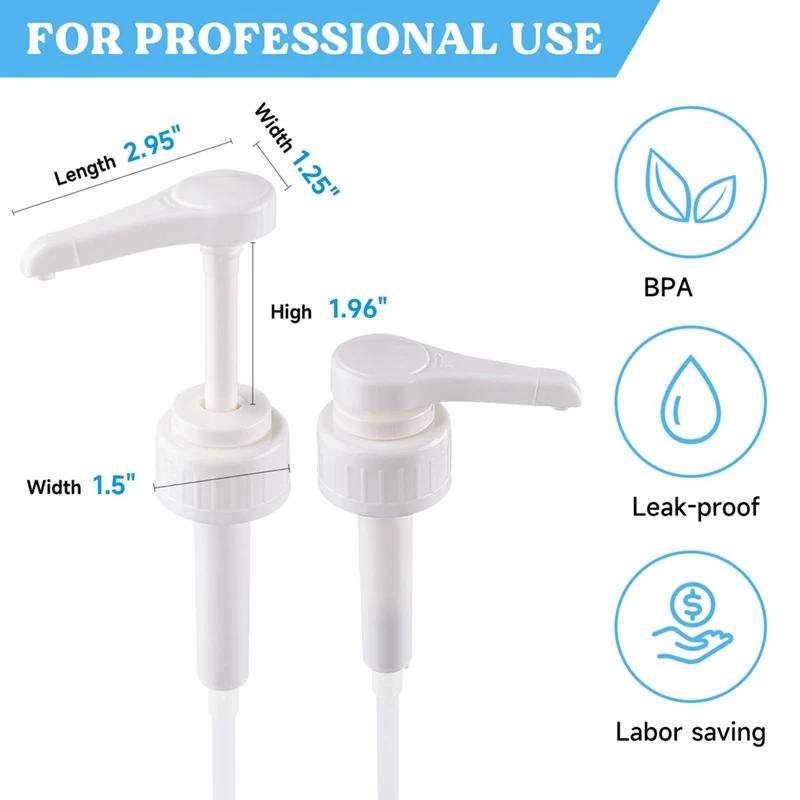 Upgraded High-Output Gallon Pump Dispenser, 2Pcs Heavy-Duty Leak Proof Large Resin Pump Dispenser