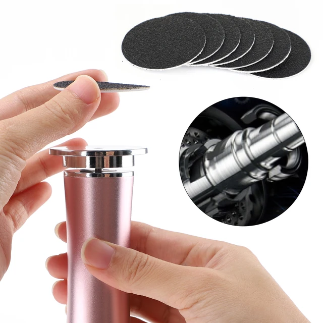 Electric Dead Skin Remover Feet Pedicure Machine with 60pcs Replaceable Sandpaper Foot Grinding Trimmer Foot Care Tool Scrubber 5