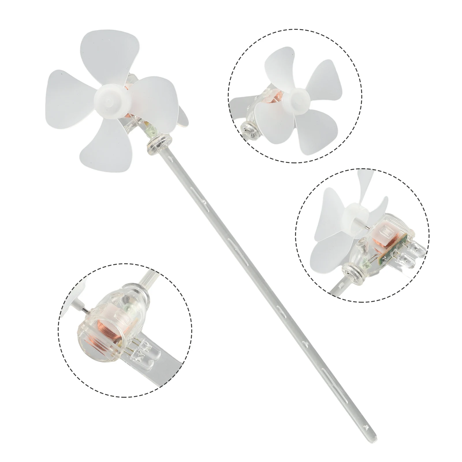 고품질 실용적인 풍력 터빈 LED 교육 도구 자동 회전 발전기 풍력 터빈 1개 2개의 파란색 LED 360 °   회전시키기