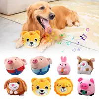 Puppy Ball Active Moving Pet Plush Toy Singing Dog Chewing Squeaker Fluffy Toy 1